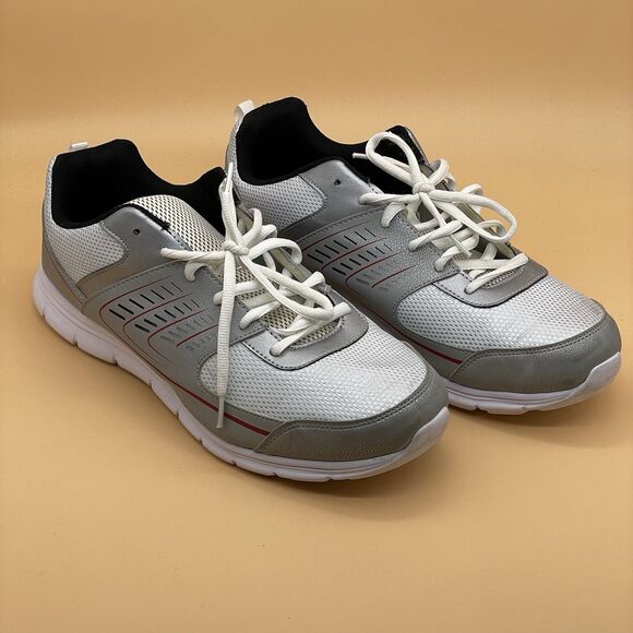 Cross Trekker Shuffle Sneaker Athletic Shoe Men’s 14W Grey White Comfort Lite - Picture 14 of 16